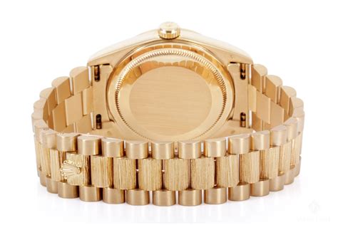 gold rolex bark bracelet|rolex day date gold.